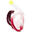 Snorkelmasker Easybreath met akoestisch ventiel volwassenen 540 freetalk rood