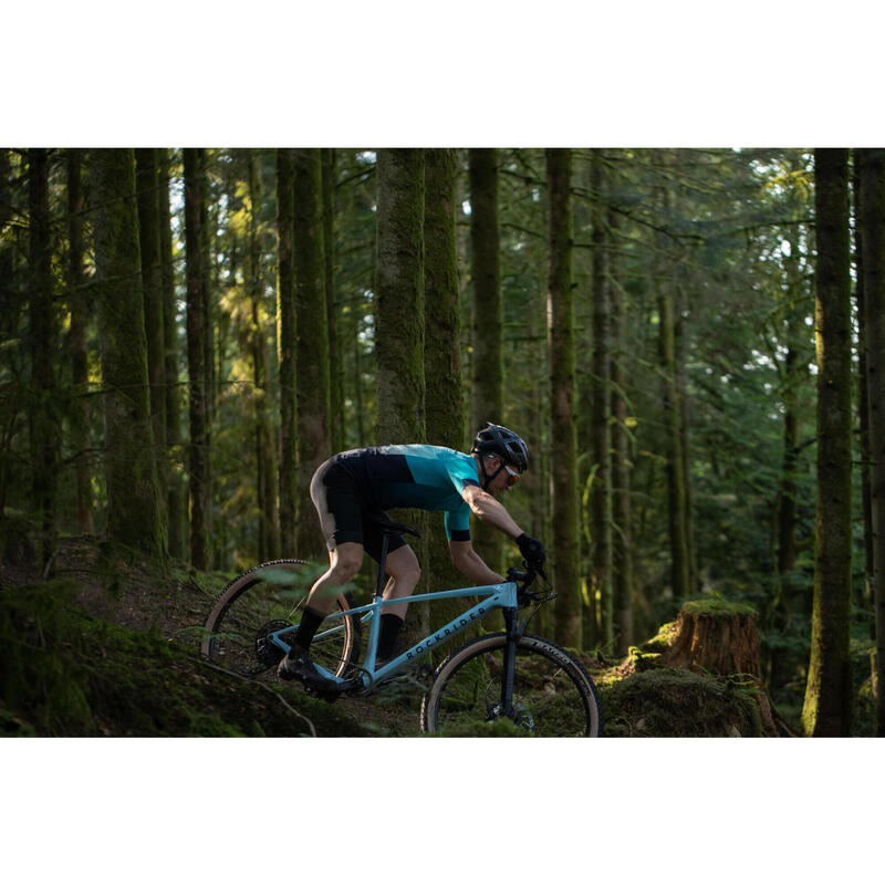 CUISSARD VTT RACE 720 homme bleu et turquoise