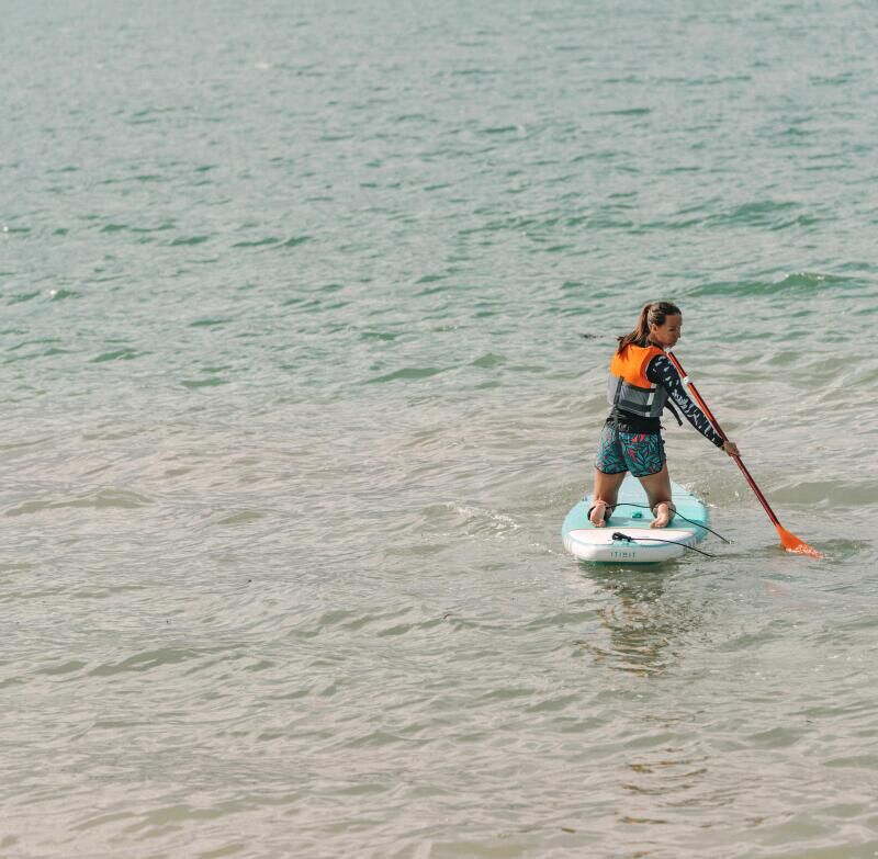 Comment remonter sur un paddle en mer ?
