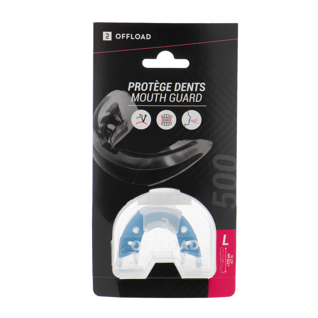 Rugby Mouthguard R100 Size L - Black