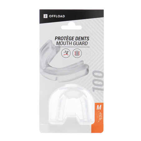 Size M Transparent Rugby Mouthguard R100