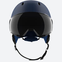 Plava kaciga za skijanje s crnim vizirom PST 150 za odrasle