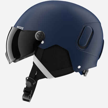 ADULT SKI HELMET VISOR - PST 150 - BLUE WITH BLACK VISOR