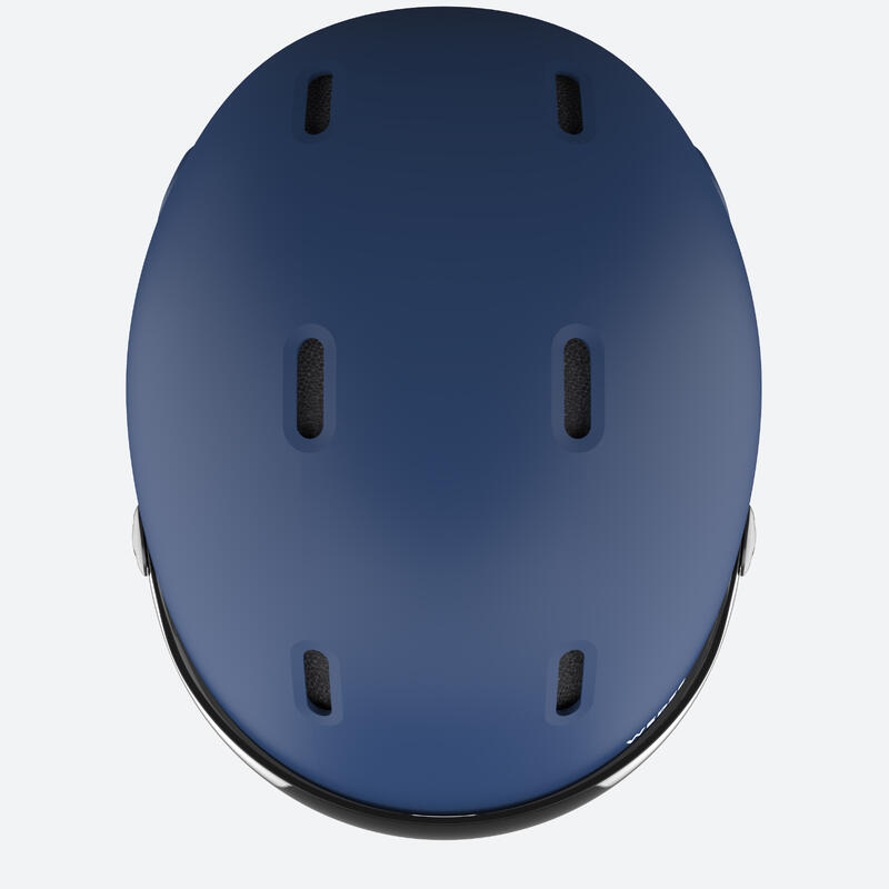 Skihelm mit Visier Erwachsene - PST150 blau/schwarz