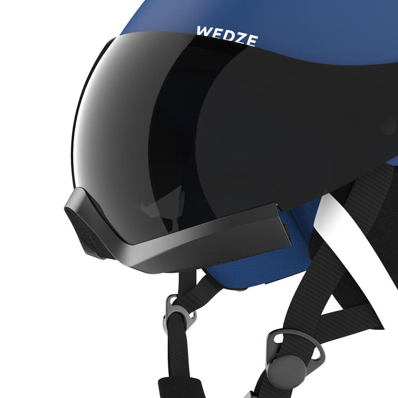 Lyžařská helma se zorníkem PST 150 modro-černá