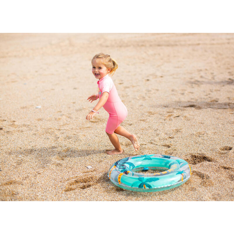 Flotador piscina Niños máx 50 Kg/65 cm transparente verde