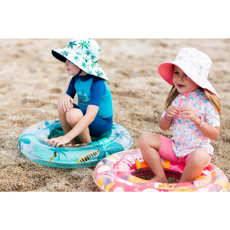 Pălărie reversibilă Anti UV Roz Copii 