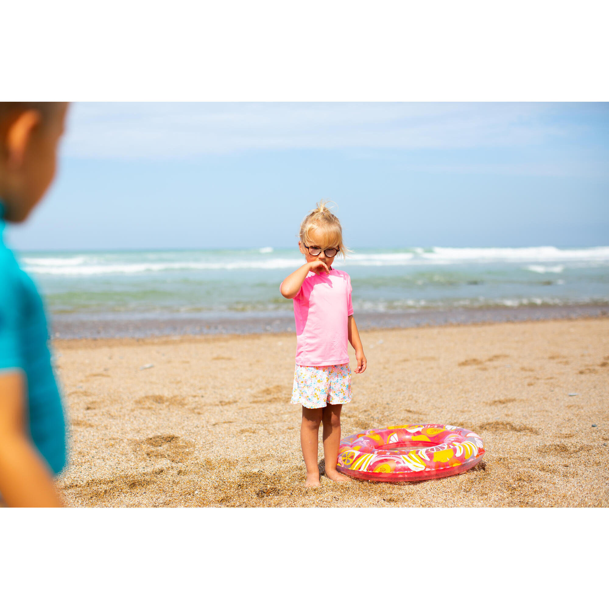 Swim Shorts with Flower Print - Babies/Kids - NABAIJI