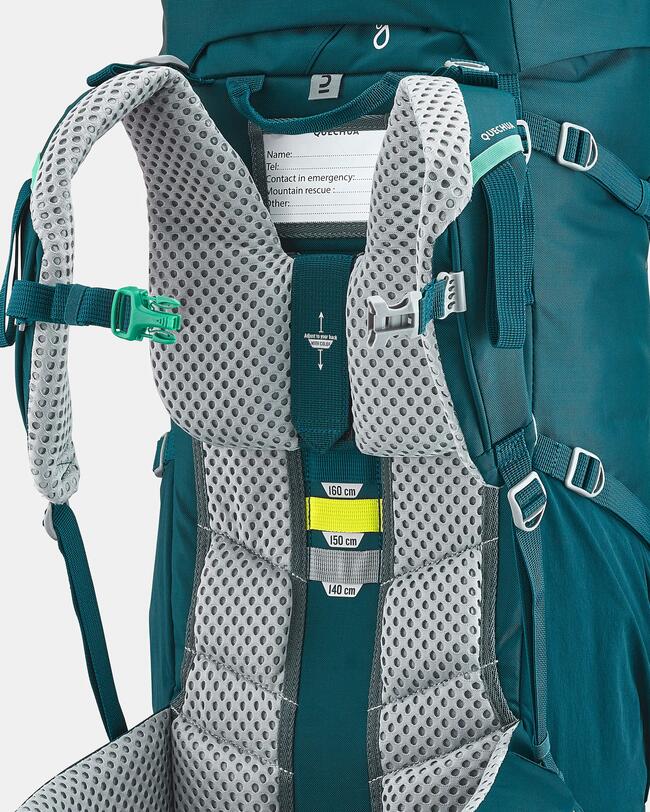 Zaino trekking bambino MH500 40+10L blu