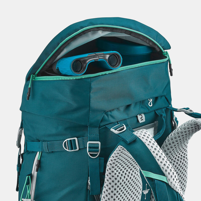 Çocuk Outdoor Trekking Sırt Çantası - 40+10L - Kırmızı - MH500