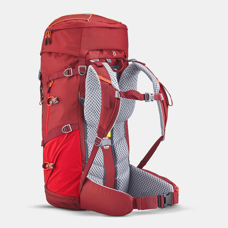 Zaino trekking bambino MH500 40+10L rosso 