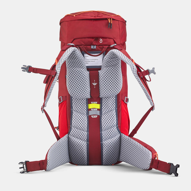 Rucsac confortabil și aerisit de drumeție 40+10l MH900 Roșu Copii