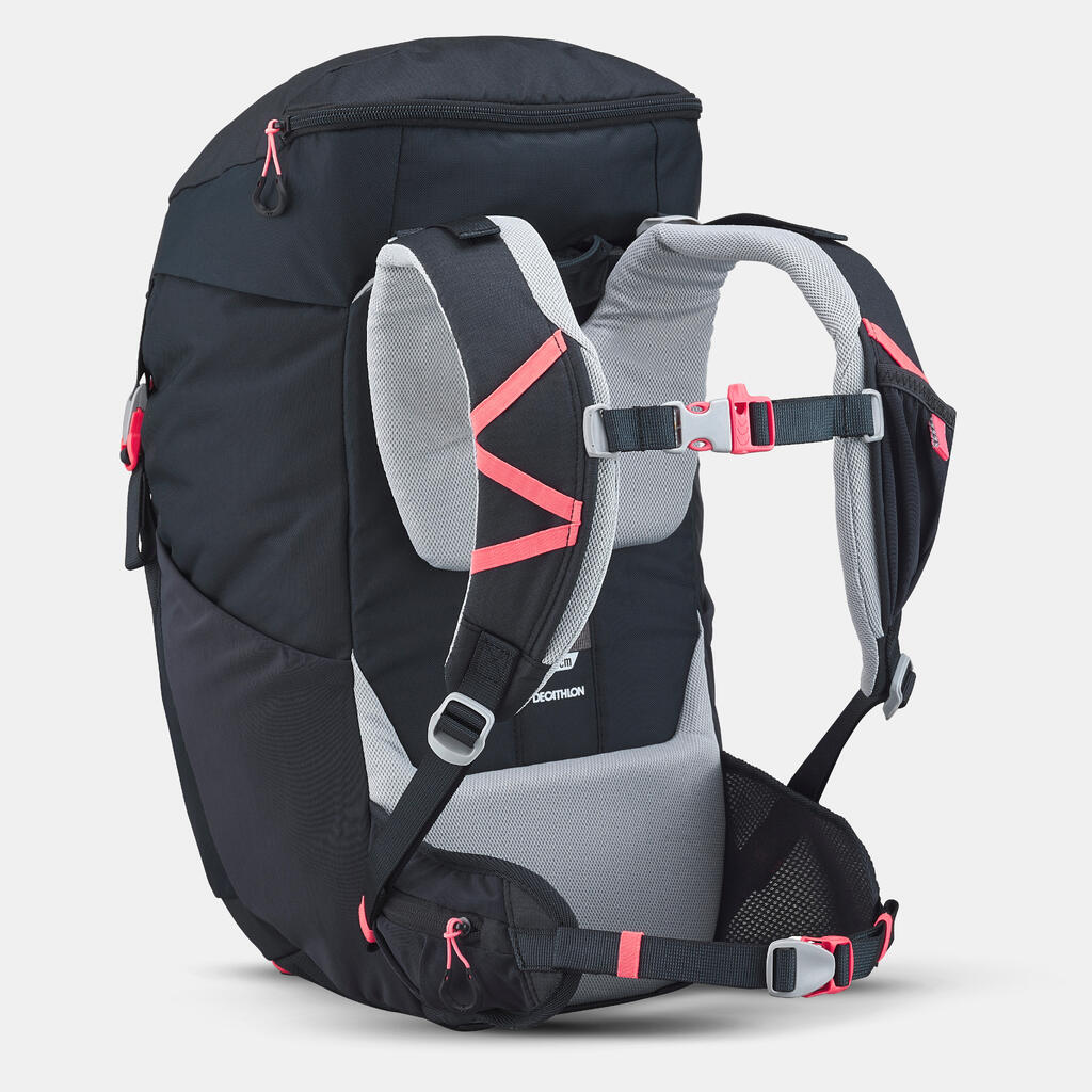 Mochila de senderismo de 28 L azul para niños de 7 a 15 años MH500