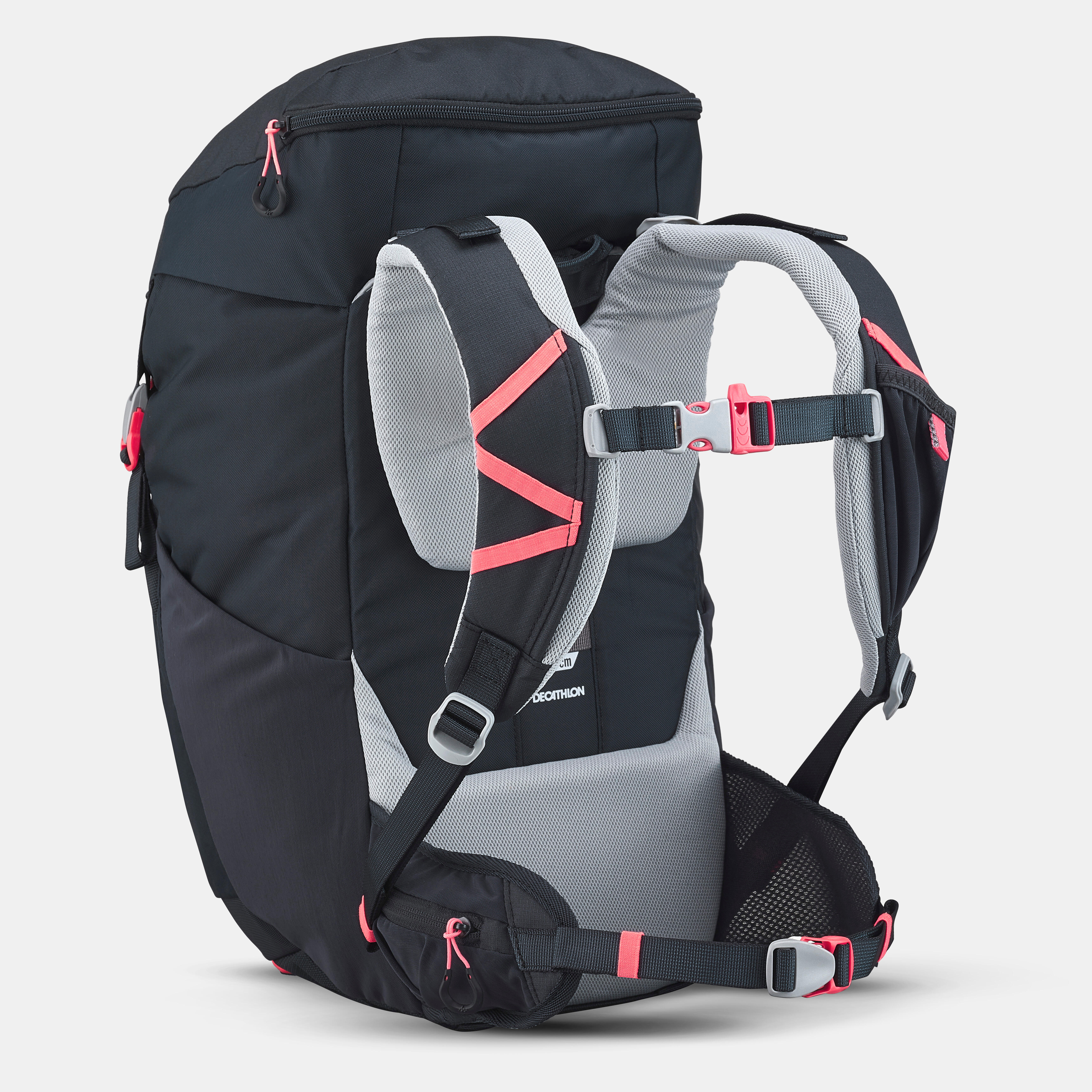 Kids’ 28 L Hiking Backpack - MH 500 Grey - QUECHUA