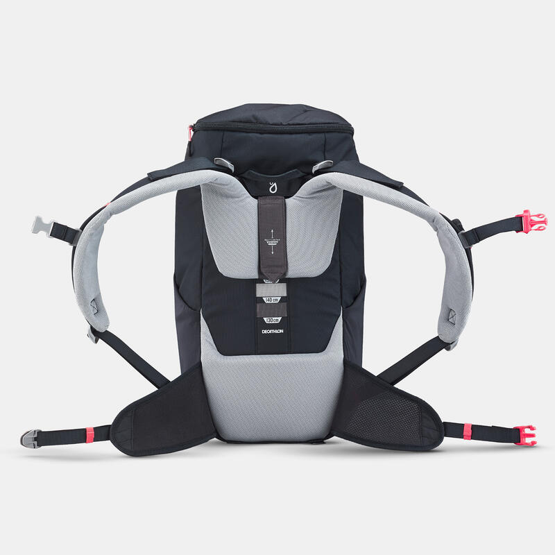 Sac à dos de randonnée enfant 7-15 ans 28L, MH500 noir