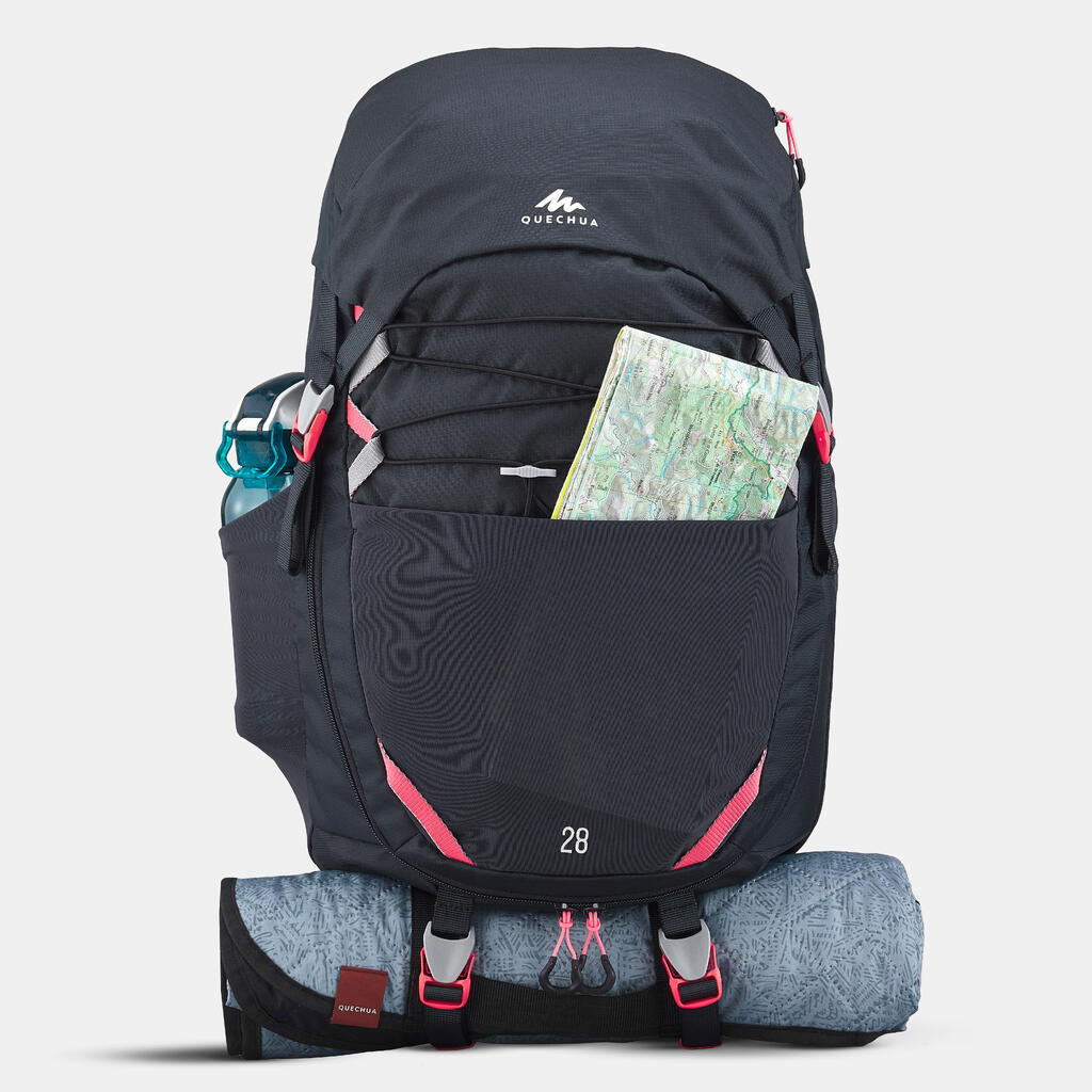 Mochila de senderismo de 28 L azul para niños de 7 a 15 años MH500