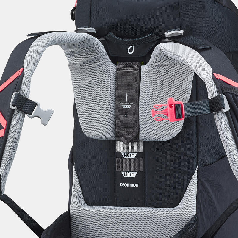 Sac à dos de randonnée enfant 7-15 ans 28L, MH500 noir