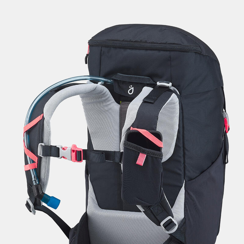 Sac à dos de randonnée enfant 7-15 ans 28L, MH500 noir