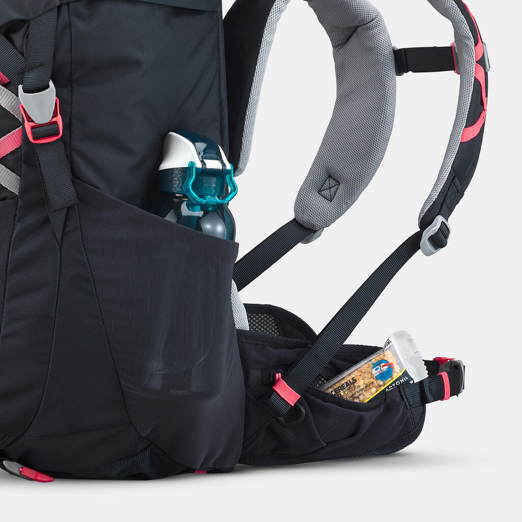 Mochila de senderismo de 28 L azul para niños de 7 a 15 años MH500