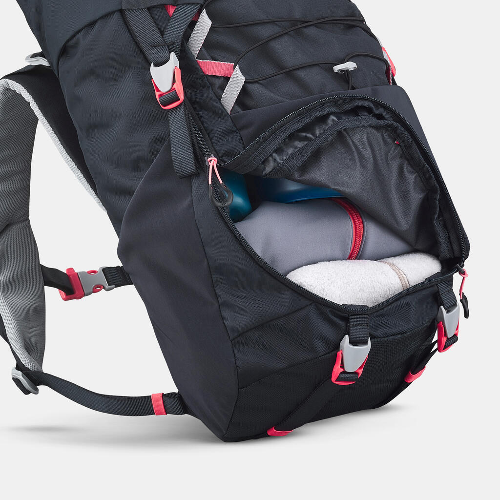 Mochila de senderismo de 28 L azul para niños de 7 a 15 años MH500