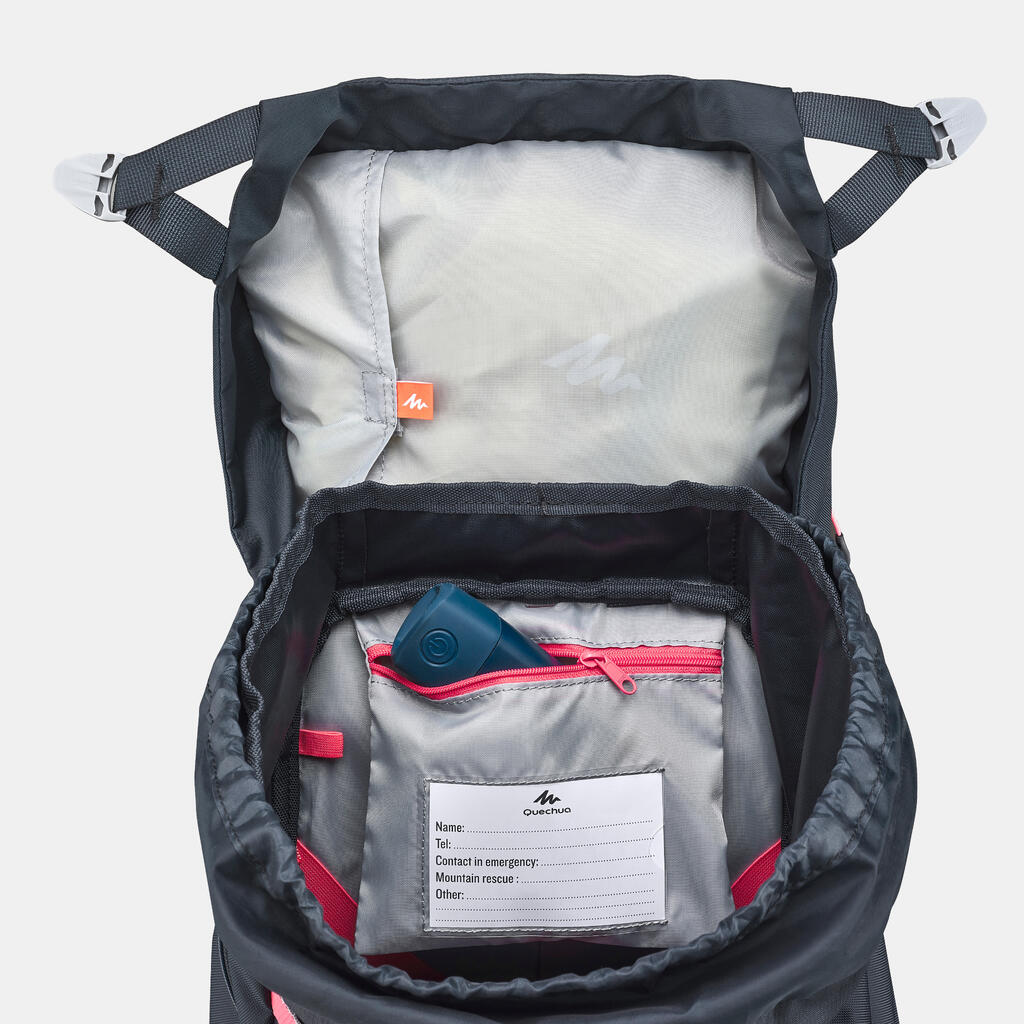 Mochila de senderismo de 28 L azul para niños de 7 a 15 años MH500