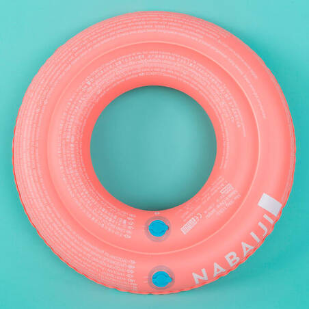 Kids’ Inflatable Pool Ring  65 cm - Pink with Fruits Print For Kids  6-9 years