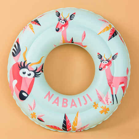 Kids’ Inflatable Pool Ring 51 cm - Mint Green  with GAZELLE Print Kids 3-6 years