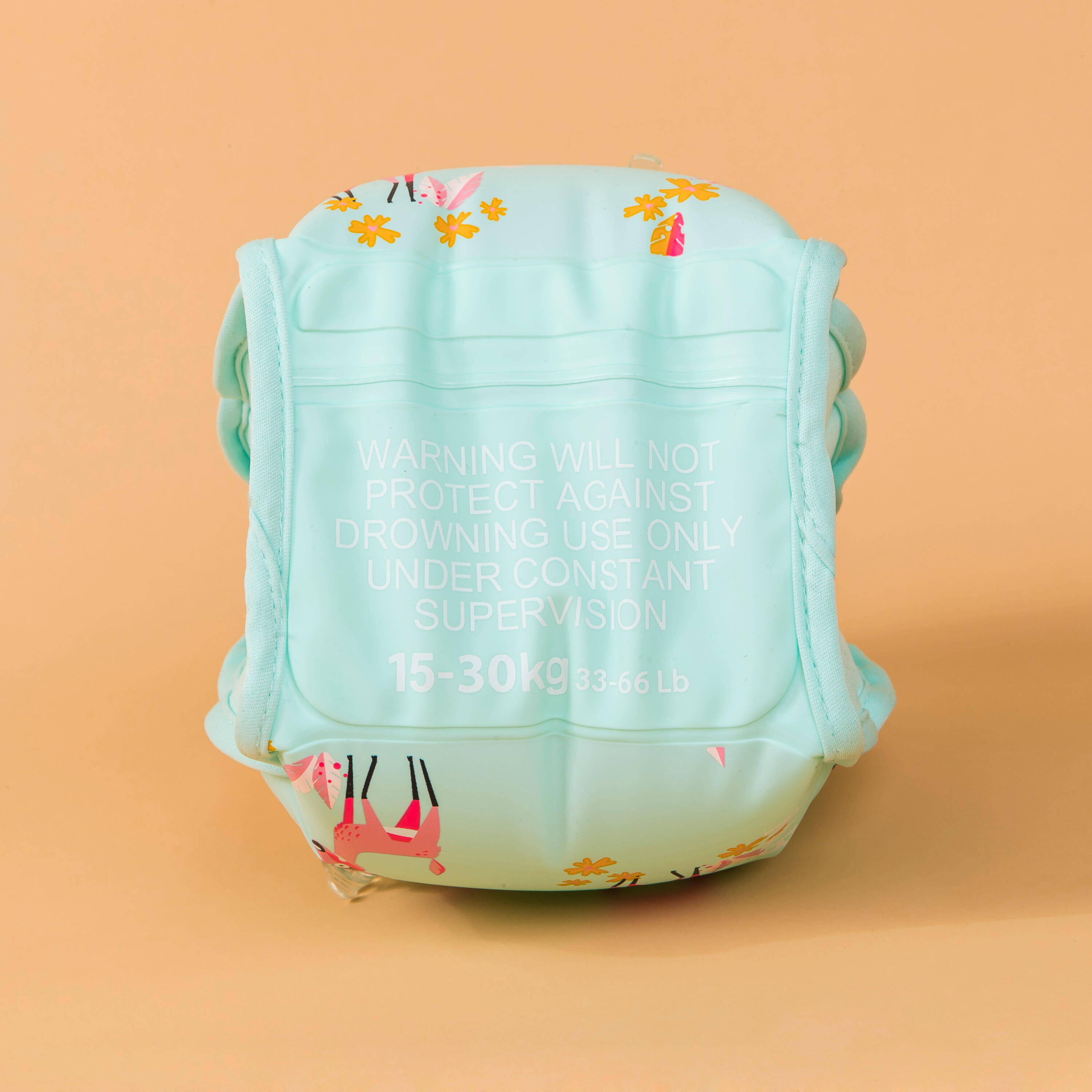 Swimming pool armbands with inner fabric for 15-30 kg kids printed "Gazelle" -  3