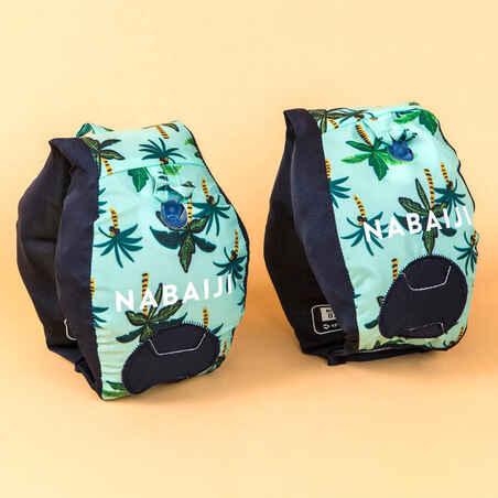 Kids’ Swimming Adjustable Pool Armbands-waistband 15 to 30 kg TISWIM “Palm Trees”