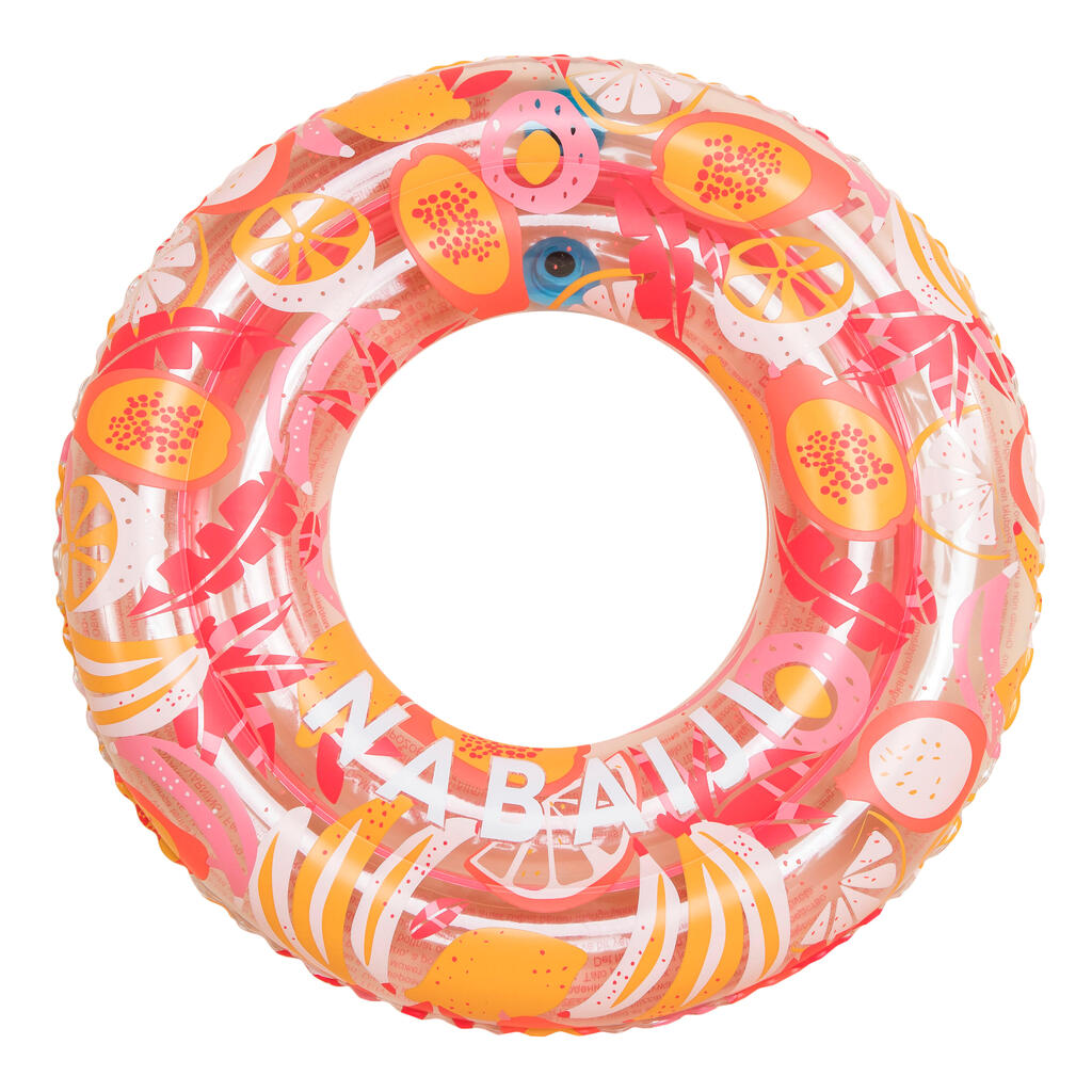 Schwimmring Kinder aufblasbar 65 cm - rosa Algen 