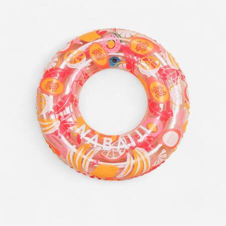 Kids' Inflatable pool ring  65 cm  6- 9 Years Transparent - Pink