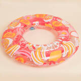 Swimming Ring Inflatable 65 CM for 6 To 9 Years Transparent  Pink