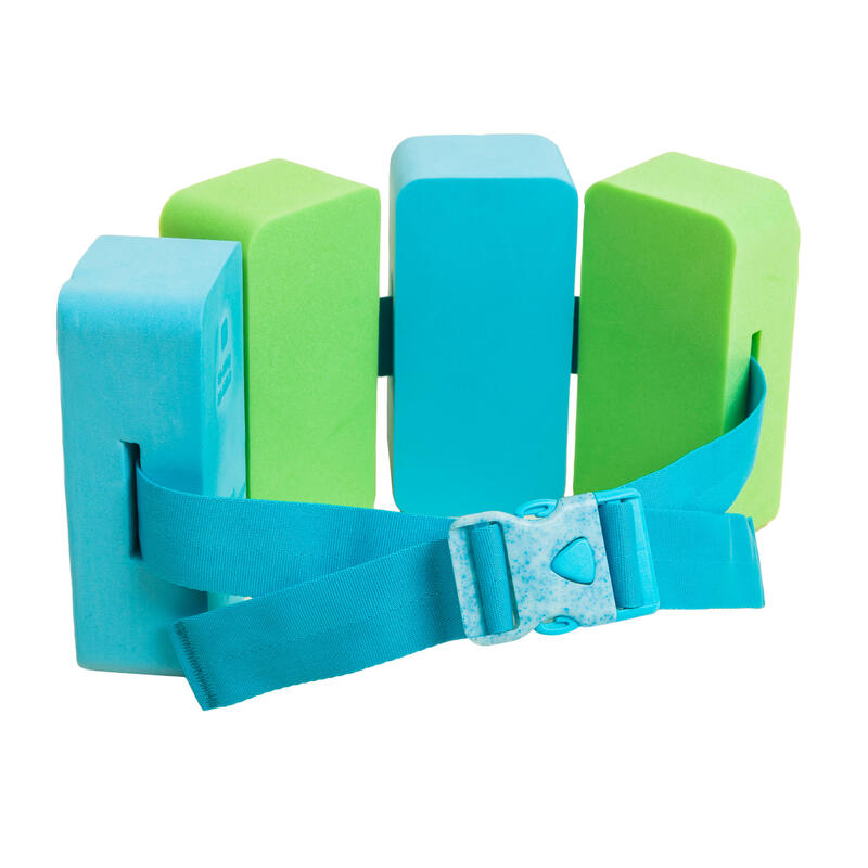 Zwemgordel 15 tot 60 kg schuimblokken blauw en groen