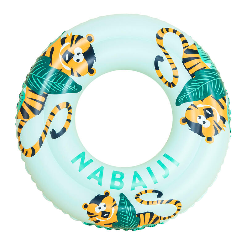 Inflatable pool ring 65 cm - Tiger print green
