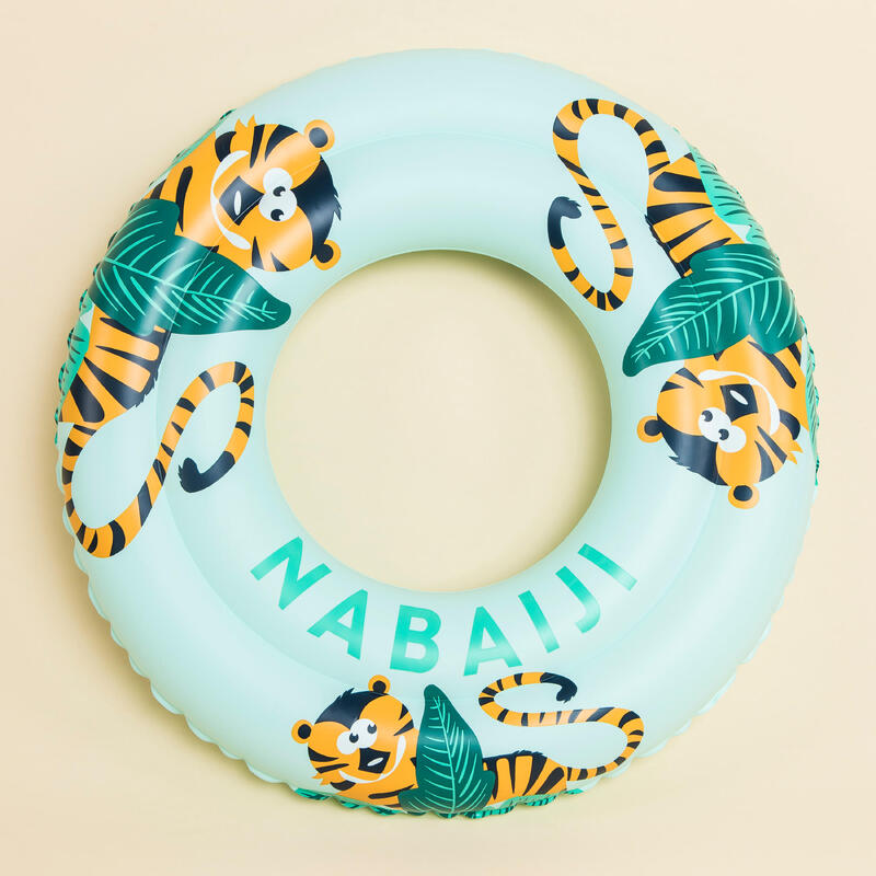 Inflatable pool ring 65 cm - Tiger print green