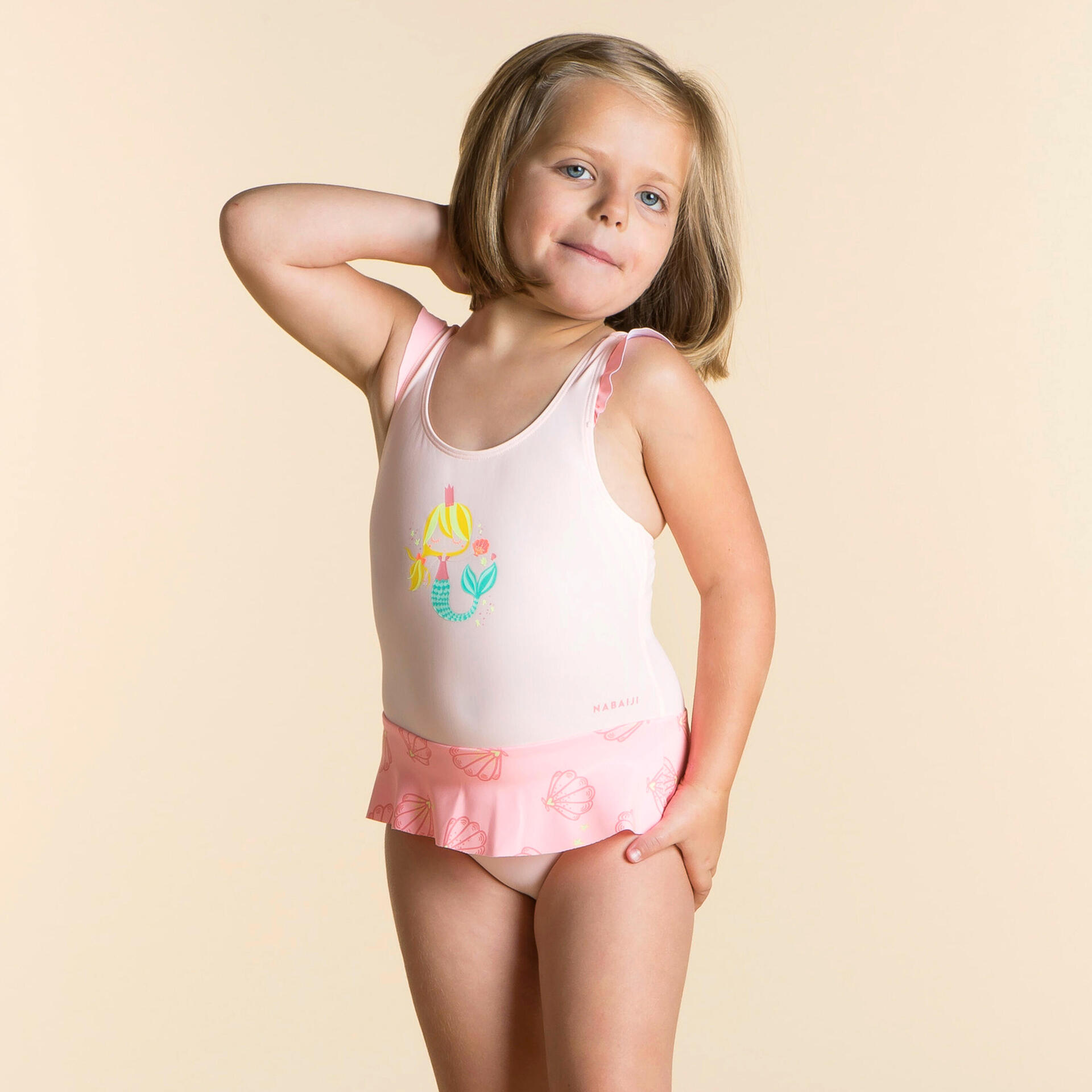 Pink Baby Girl Swim Bodysuit Baby And Toddler Girls Sleeveless One