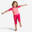 Fato de Natação Anti-UV Bebé / Criança Manga Curta Rosa Estampado