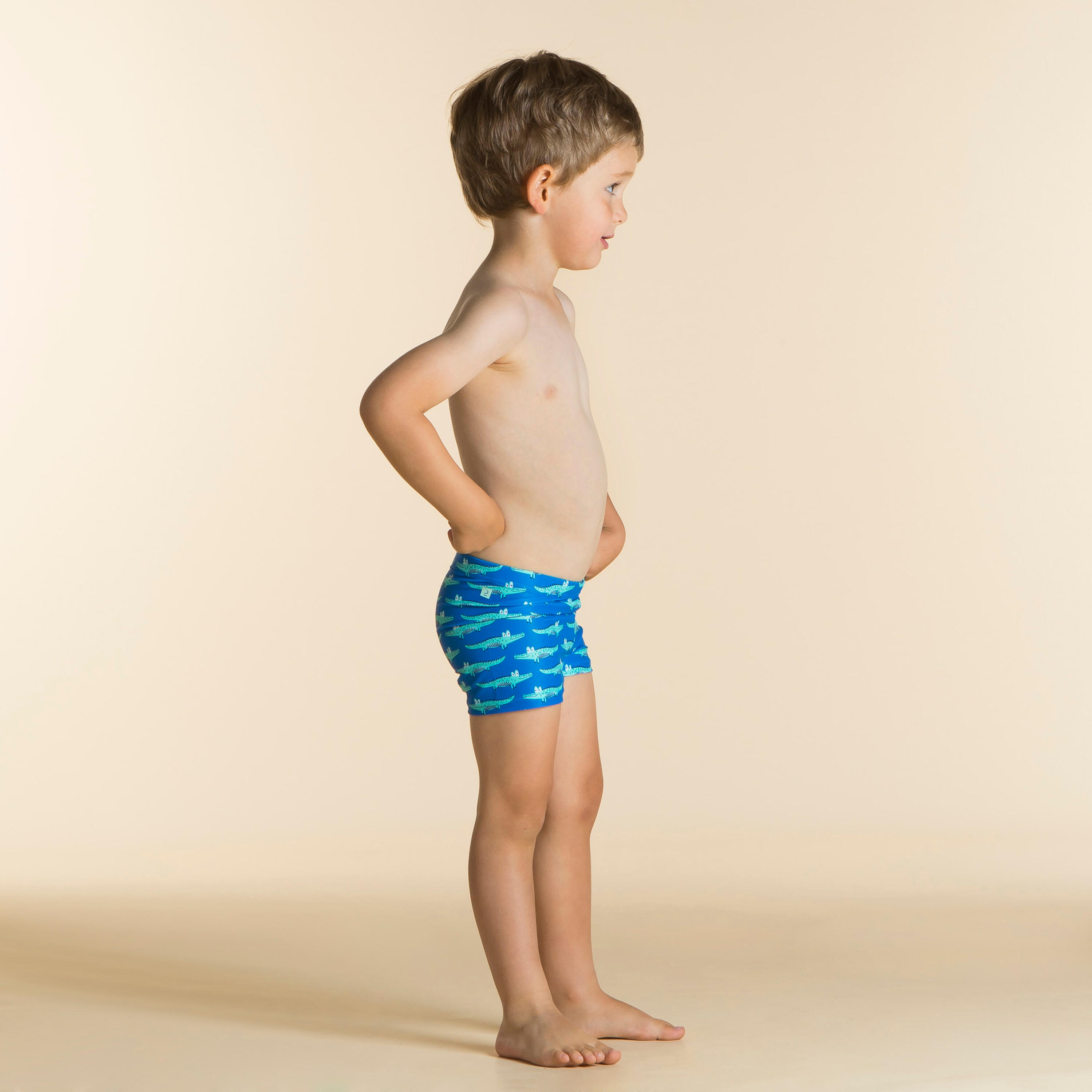 Baby/Kids Boxer Swimming shorts Blue Crocodile 2/4