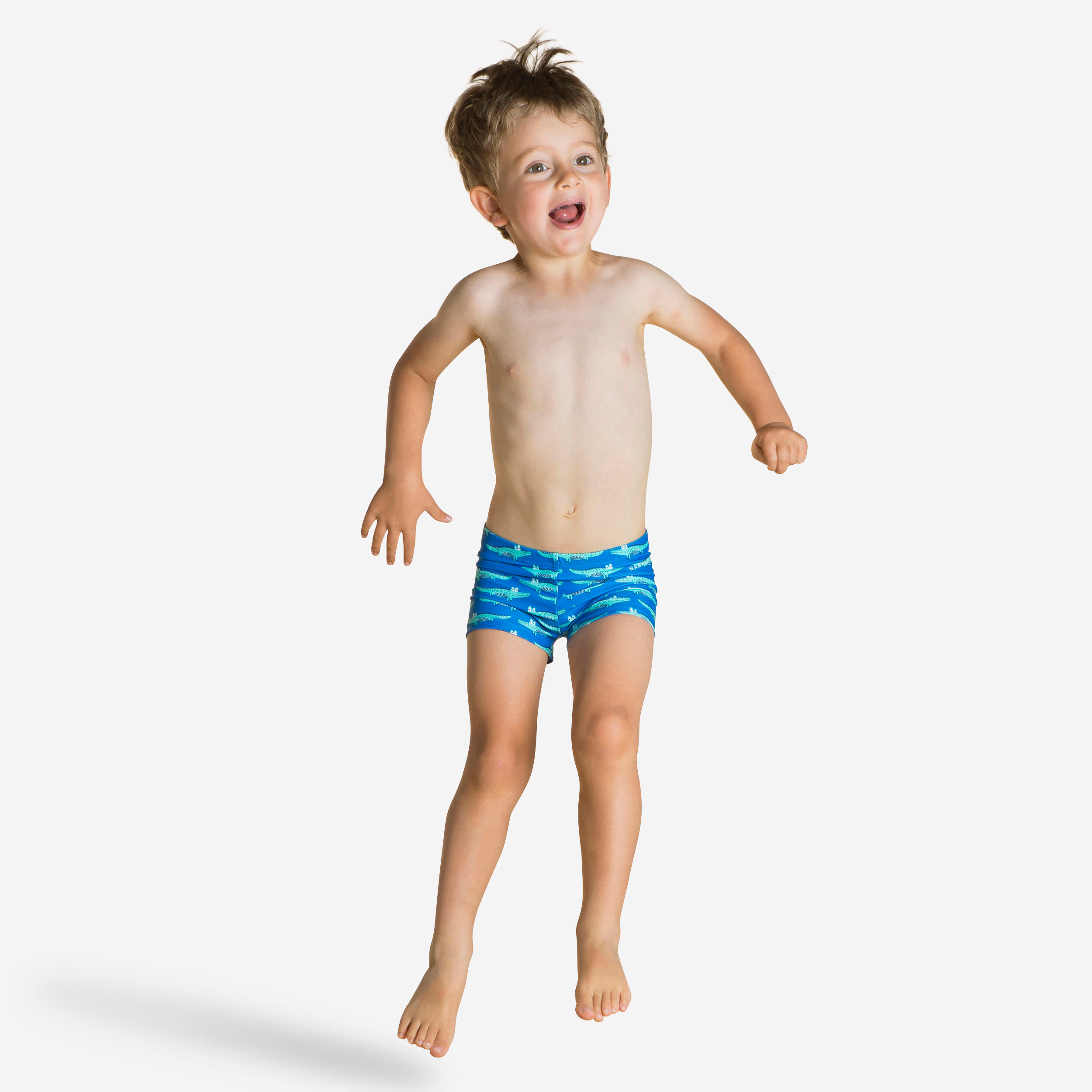 Blue Crocodile Baby Swim Trunks