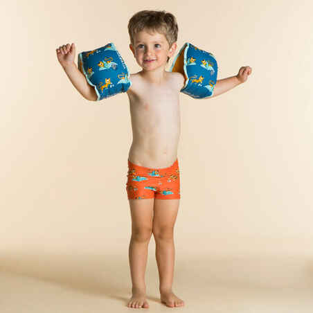 Baby / Kids’ Swim Briefs - Blue with Tiger Print