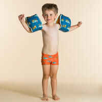 Baby / Kids’ Swimming Boxers - Tiger Print Dark Orange