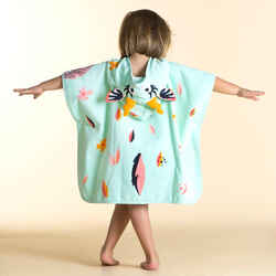 Baby Cotton Changing Poncho - Gazelle Mint Green