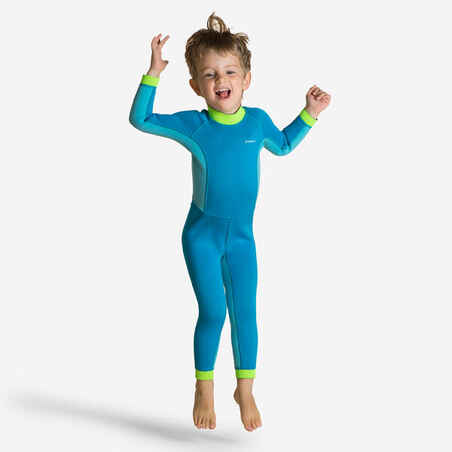 Modra plavalna neoprenska obleka TI WARM za otroke 