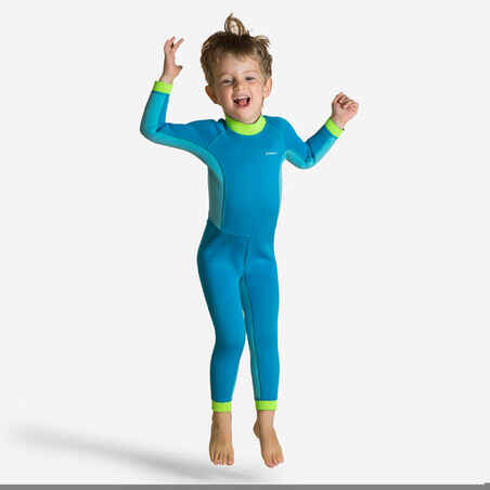 Neoprensko odijelo za plivanje TI WARM dječje plavo