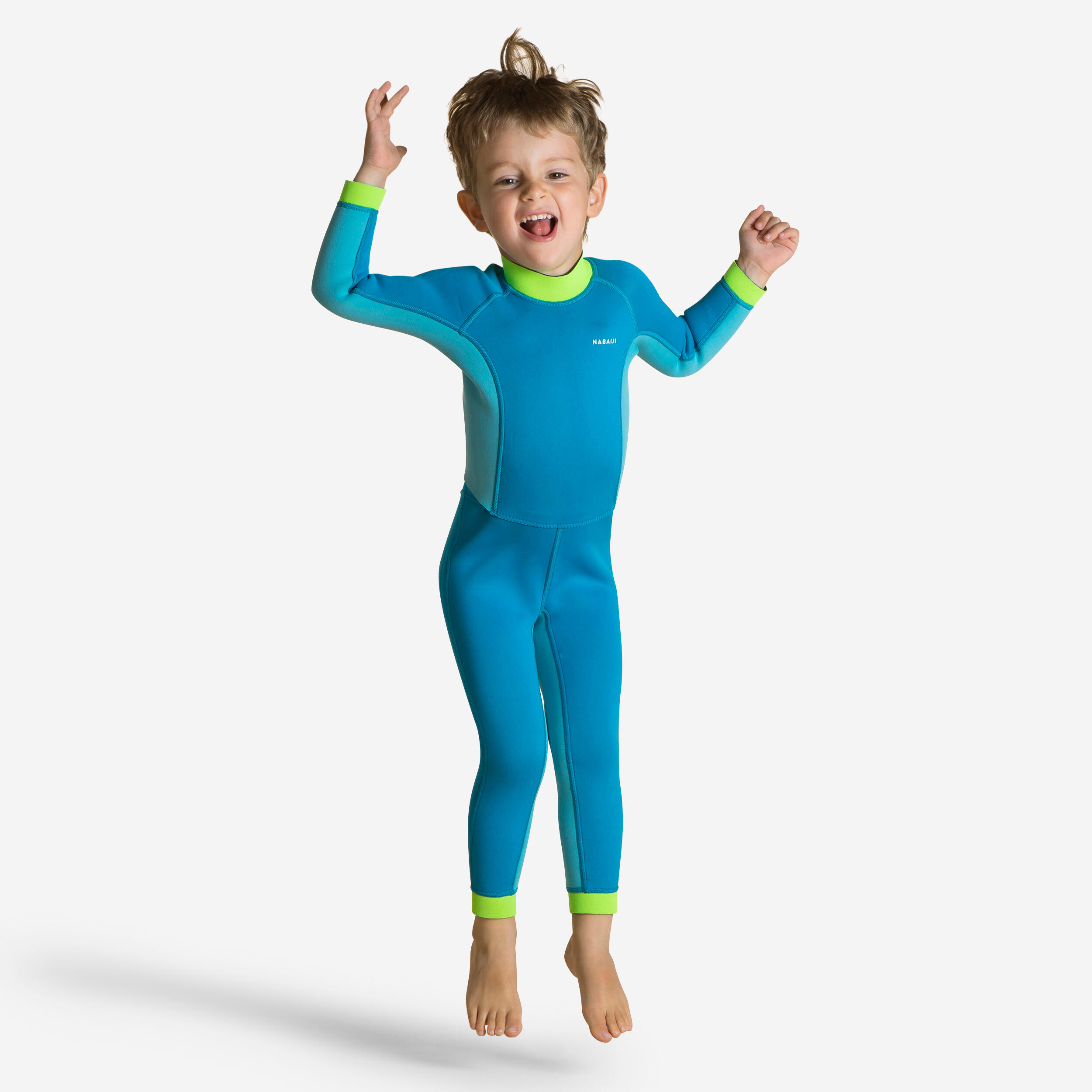 NABAIJI Young Kids' Swimming Neoprene Wetsuit - TI WARM - Blue