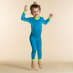 Young Kids' Swimming Neoprene Wetsuit - TI WARM - Blue