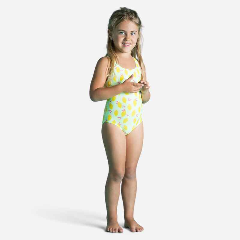 Badeanzug Baby/Kleinkind bedruckt Zitronen gelb Badeanzug Baby/Kleinkind bedruckt Zitronen gelb