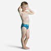 Baby / Kids’ Swim Briefs - Blue with Tiger Print