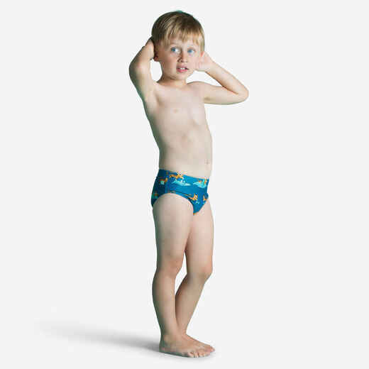 
      Badehose Slip Baby/Kinder - bedruckt Tiger blau
  