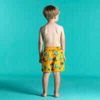 Baby / Kids' Swim Shorts - Yellow Palm Tree Print